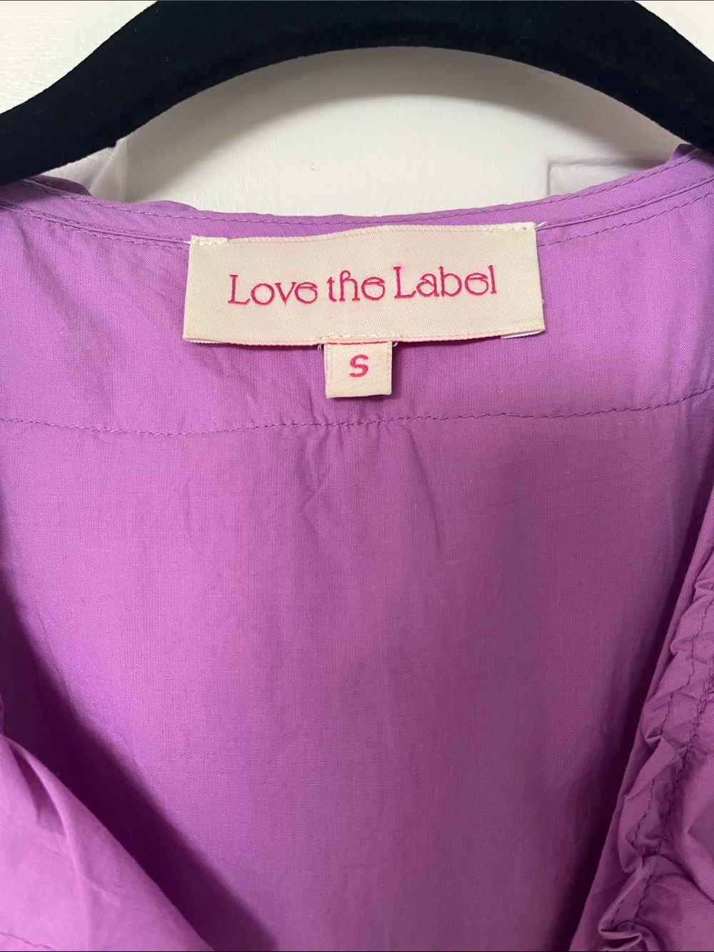 Love the Label Purple Ruffle Wrap Mini Dress - Picture 2 of 6